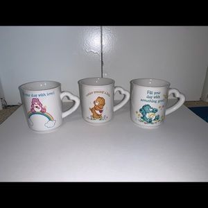 Three Care Bear Mugs